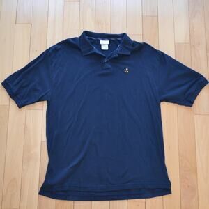 Walt Disney World Short Sleeve Polo Shirt Size Large Navy Blue